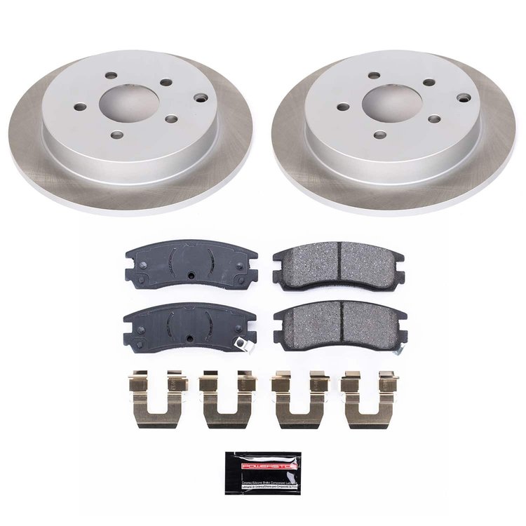 SC5135 Semi-Coated Rotor & Low-Dust Ceramic Brake Pad Kit