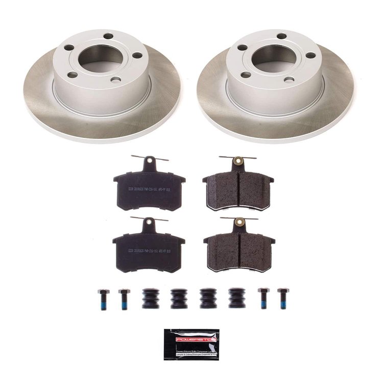 SC514 Semi-Coated Rotor & Low-Dust Ceramic Brake Pad Kit