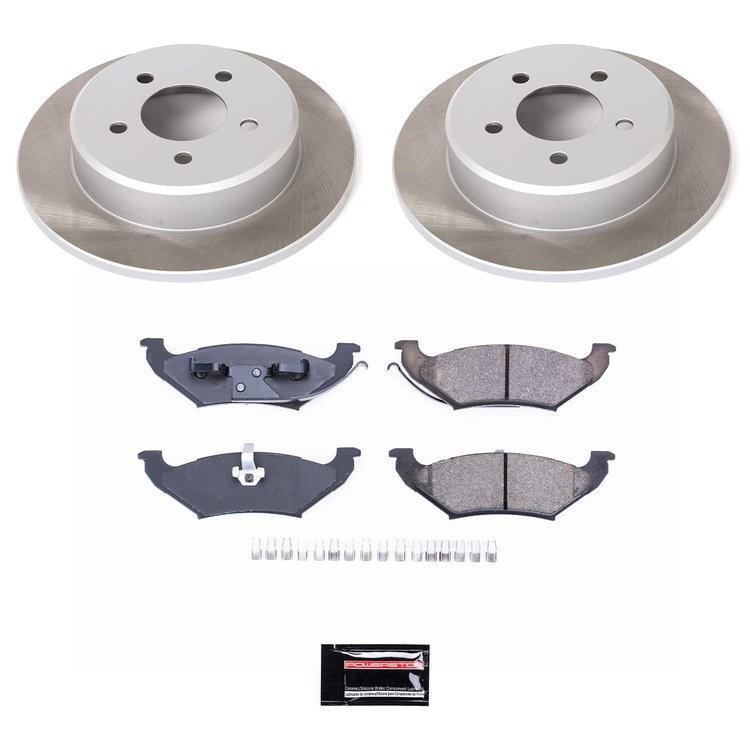 SC5149 Semi-Coated Rotor & Low-Dust Ceramic Brake Pad Kit