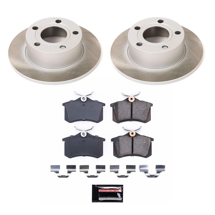 SC515 Semi-Coated Rotor & Low-Dust Ceramic Brake Pad Kit