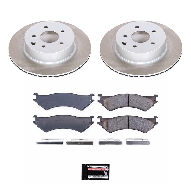 SC5203 Semi-Coated Rotor & Low-Dust Ceramic Brake Pad Kit