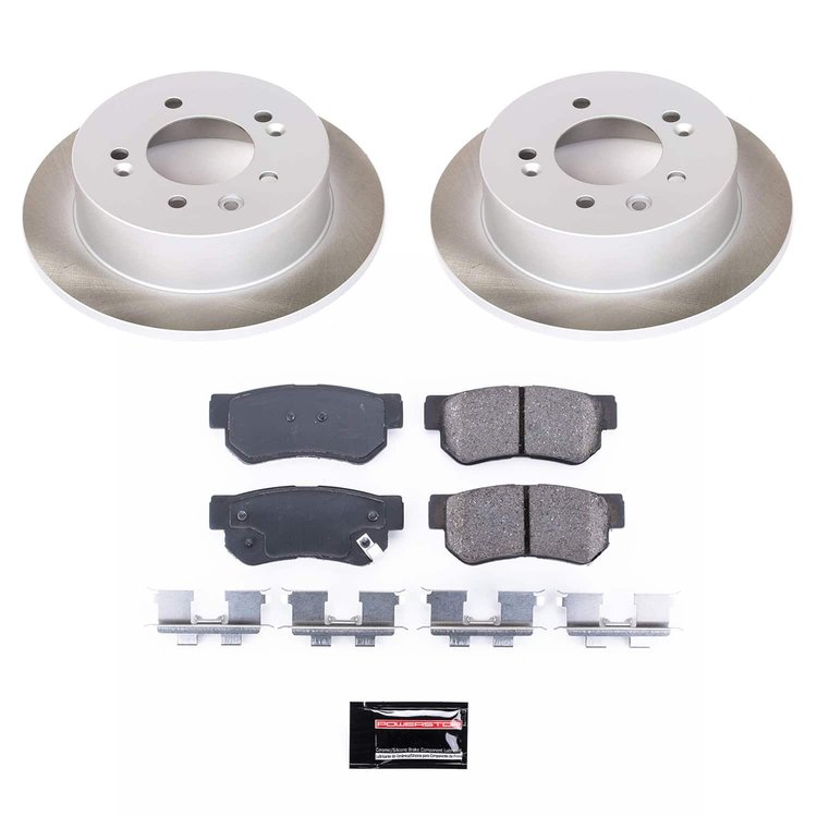 SC5210 Semi-Coated Rotor & Low-Dust Ceramic Brake Pad Kit