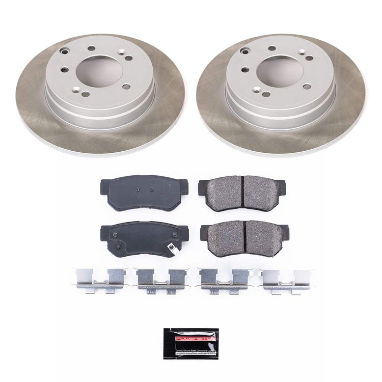 SC5211 Semi-Coated Rotor & Low-Dust Ceramic Brake Pad Kit