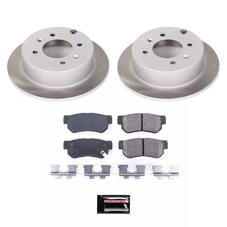 SC5212 Semi-Coated Rotor & Low-Dust Ceramic Brake Pad Kit