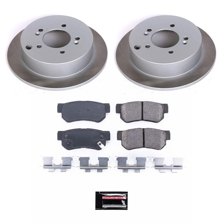 SC5213 Semi-Coated Rotor & Low-Dust Ceramic Brake Pad Kit