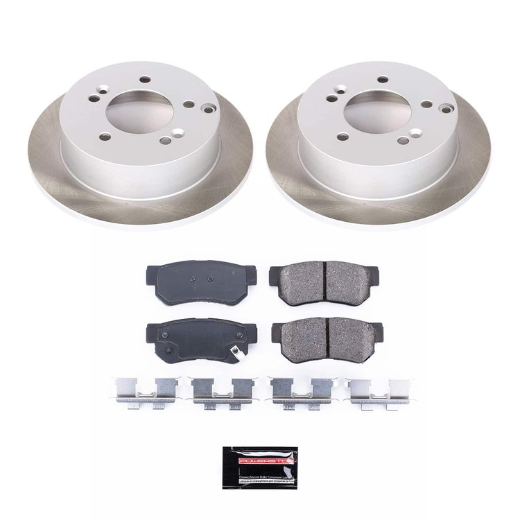 SC5214 Semi-Coated Rotor & Low-Dust Ceramic Brake Pad Kit