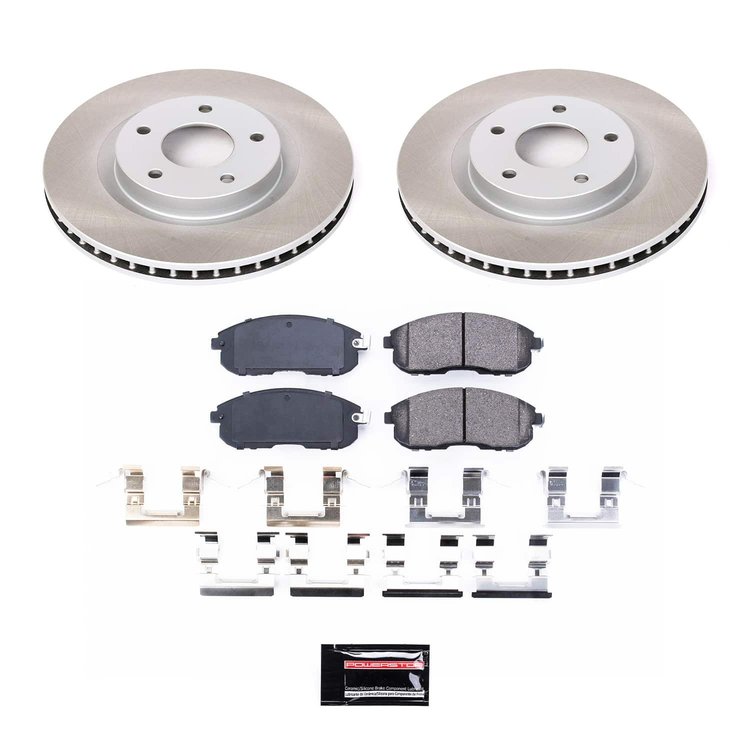 SC5217 Semi-Coated Rotor & Low-Dust Ceramic Brake Pad Kit