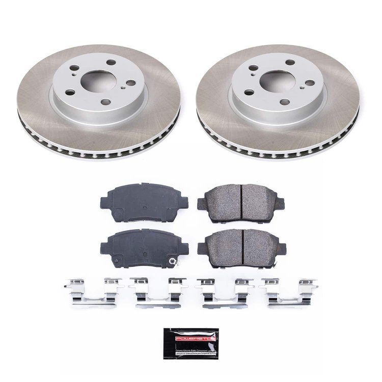 SC5219 Semi-Coated Rotor & Low-Dust Ceramic Brake Pad Kit