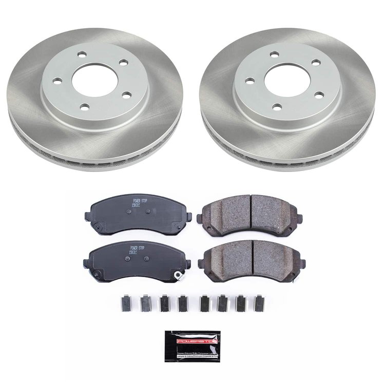 SC5233 Semi-Coated Rotor & Low-Dust Ceramic Brake Pad Kit