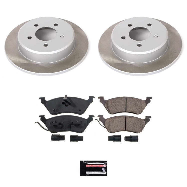SC5248 Semi-Coated Rotor & Low-Dust Ceramic Brake Pad Kit
