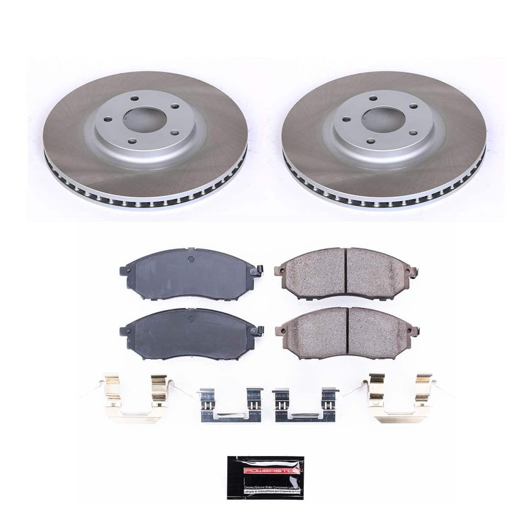 SC5263 Semi-Coated Rotor & Low-Dust Ceramic Brake Pad Kit