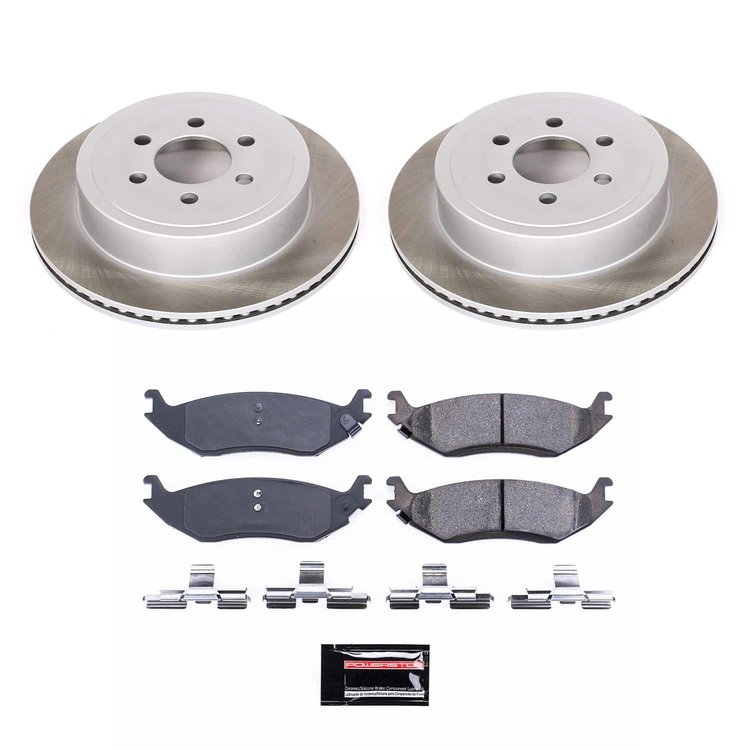 SC5270 Semi-Coated Rotor & Low-Dust Ceramic Brake Pad Kit