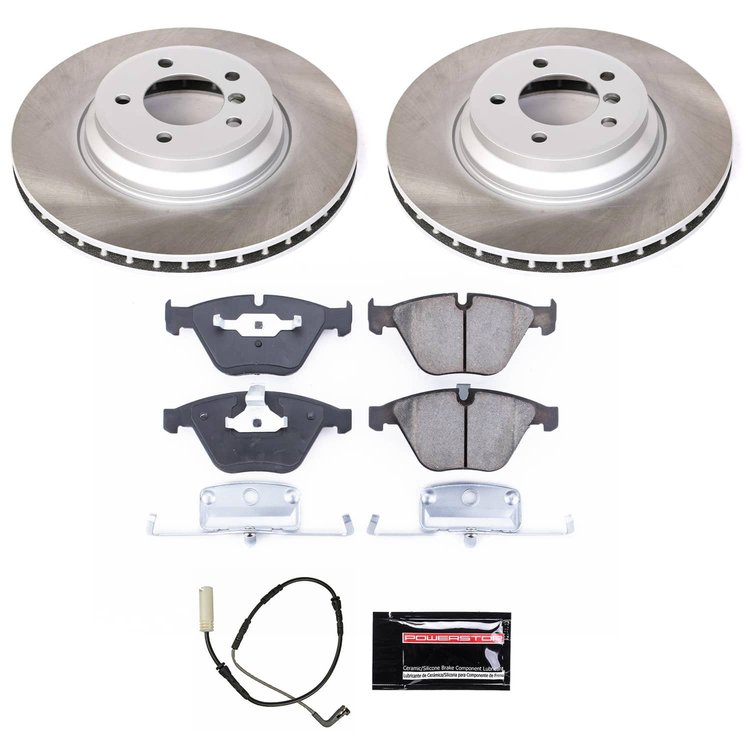 SC5281 Semi-Coated Rotor & Low-Dust Ceramic Brake Pad Kit