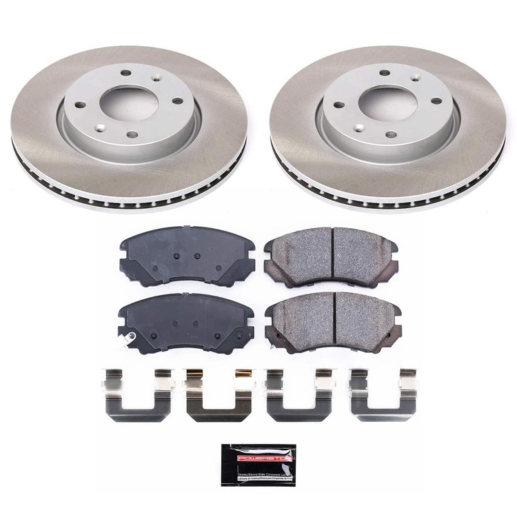 SC5290 Semi-Coated Rotor & Low-Dust Ceramic Brake Pad Kit