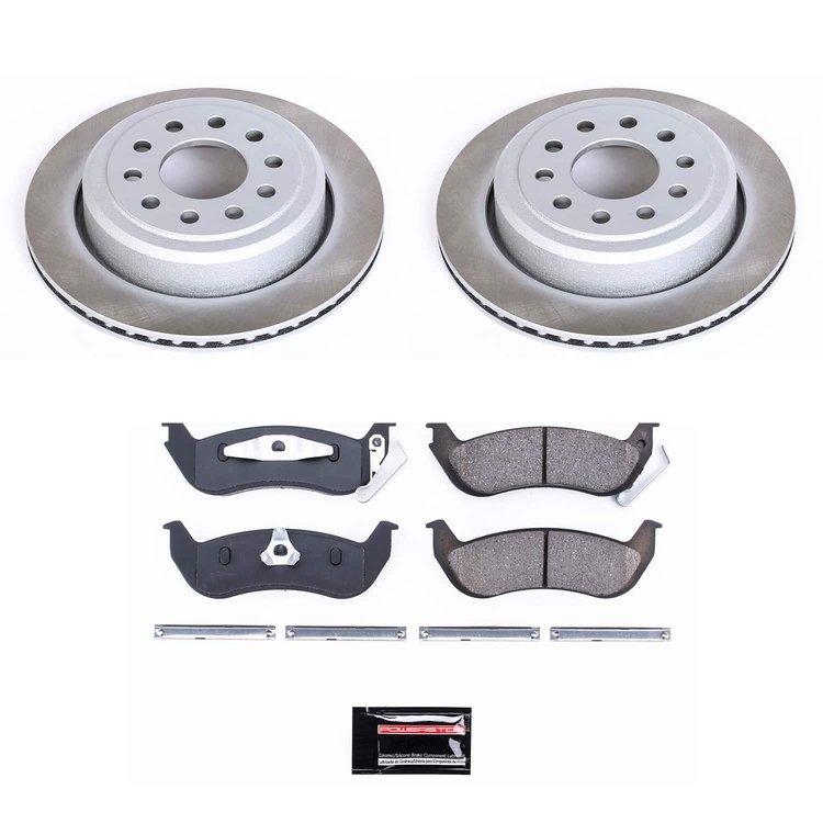 SC5293 Semi-Coated Rotor & Low-Dust Ceramic Brake Pad Kit