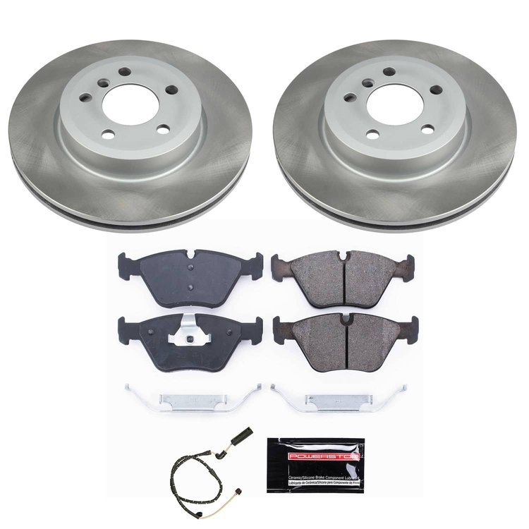 SC5298 Semi-Coated Rotor & Low-Dust Ceramic Brake Pad Kit