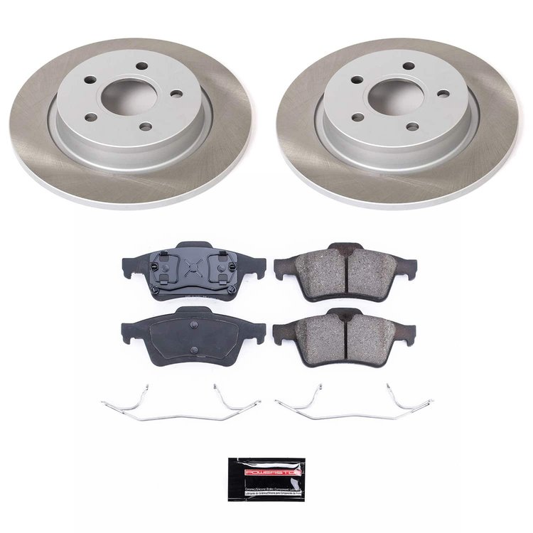 SC5309 Semi-Coated Rotor & Low-Dust Ceramic Brake Pad Kit