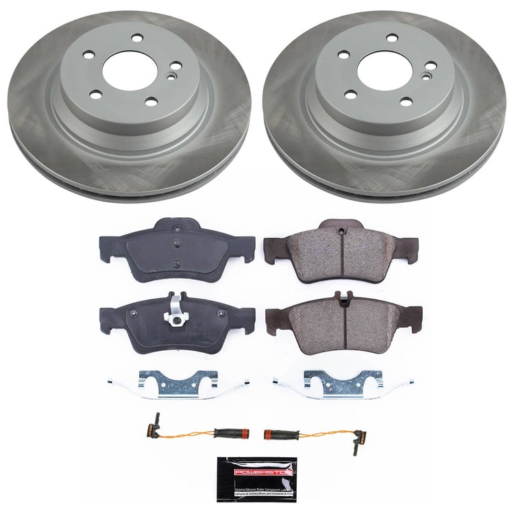 SC5322 Semi-Coated Rotor & Low-Dust Ceramic Brake Pad Kit