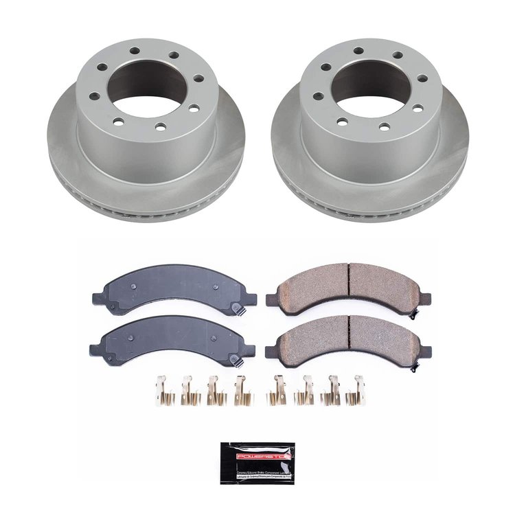 SC5328 Semi-Coated Rotor & Low-Dust Ceramic Brake Pad Kit