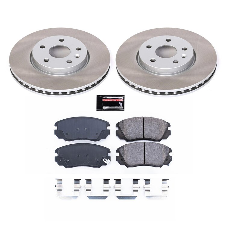 SC5334 Semi-Coated Rotor & Low-Dust Ceramic Brake Pad Kit