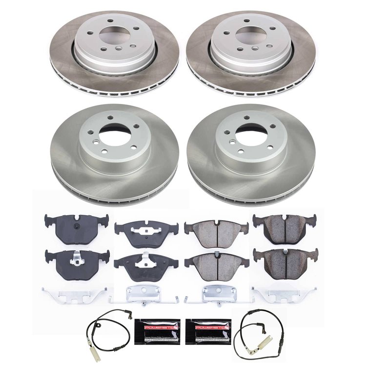 SC5360 Semi-Coated Rotor & Low-Dust Ceramic Brake Pad Kit