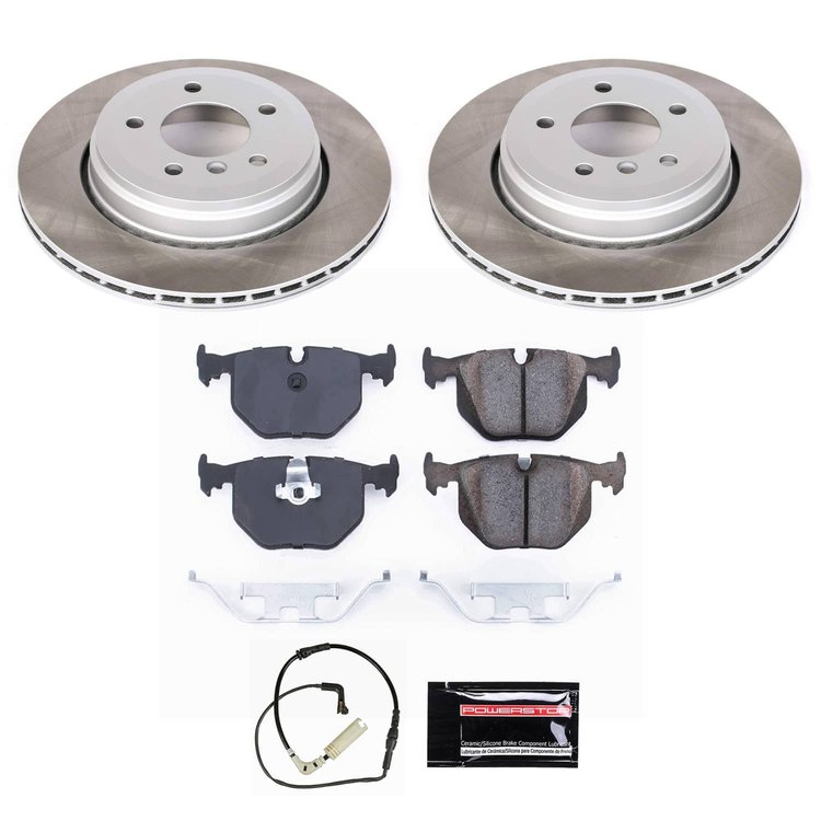 SC5361 Semi-Coated Rotor & Low-Dust Ceramic Brake Pad Kit