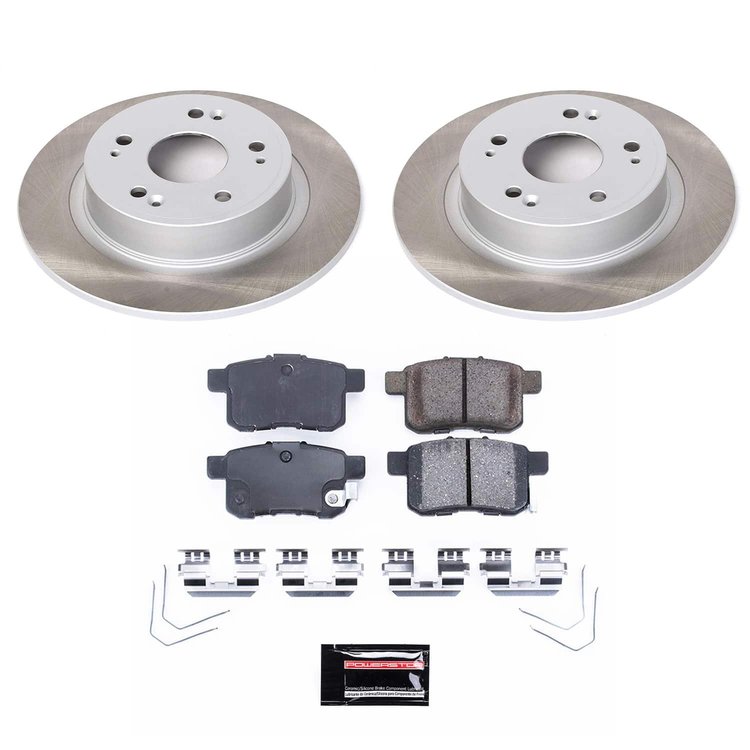SC5368 Semi-Coated Rotor & Low-Dust Ceramic Brake Pad Kit