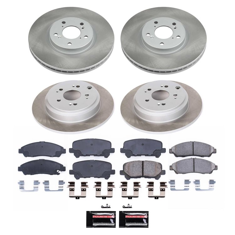 SC5369 Semi-Coated Rotor & Low-Dust Ceramic Brake Pad Kit