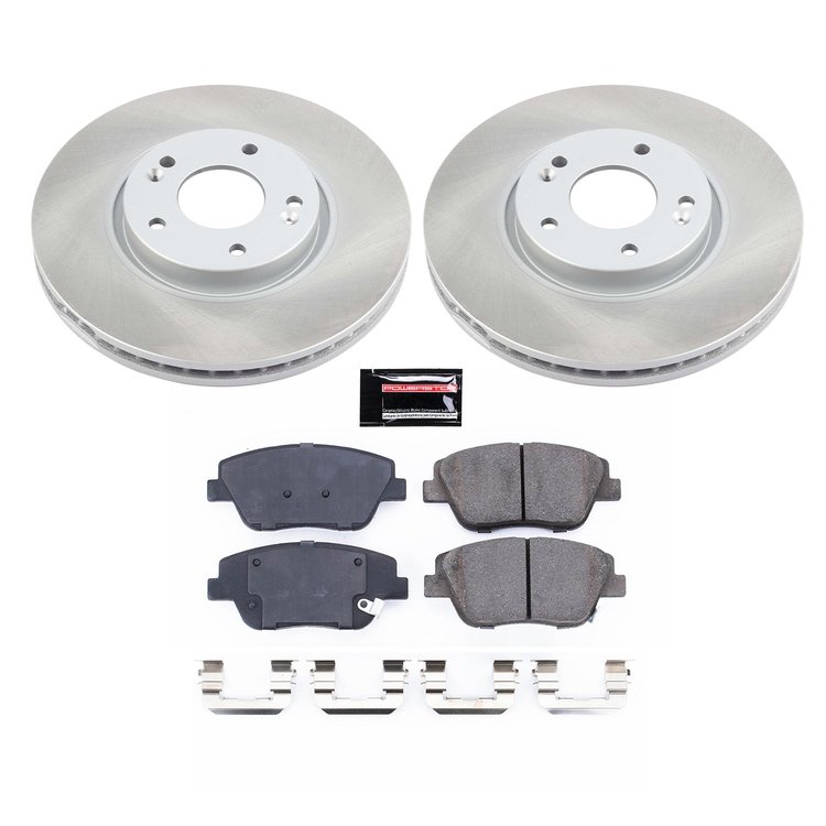 SC5377 Semi-Coated Rotor & Low-Dust Ceramic Brake Pad Kit