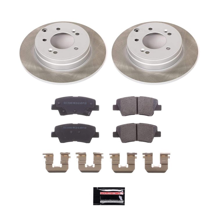 SC5381 Semi-Coated Rotor & Low-Dust Ceramic Brake Pad Kit