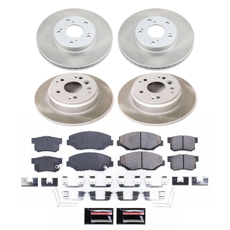 SC5389 Semi-Coated Rotor & Low-Dust Ceramic Brake Pad Kit