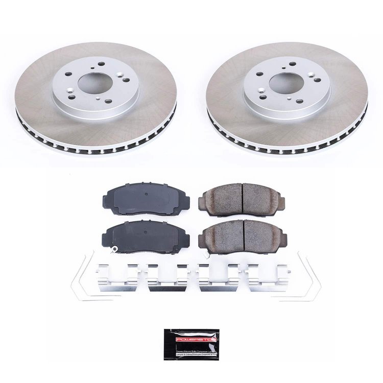 SC5392 Semi-Coated Rotor & Low-Dust Ceramic Brake Pad Kit