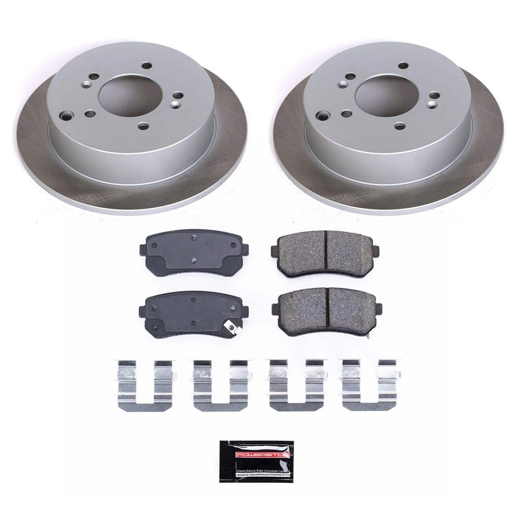 SC5394 Semi-Coated Rotor & Low-Dust Ceramic Brake Pad Kit