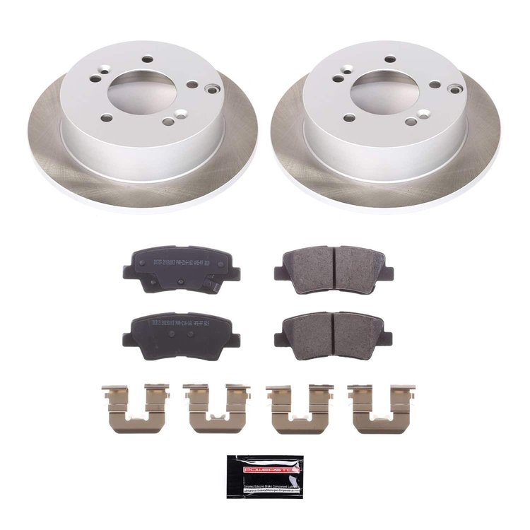 SC5395 Semi-Coated Rotor & Low-Dust Ceramic Brake Pad Kit