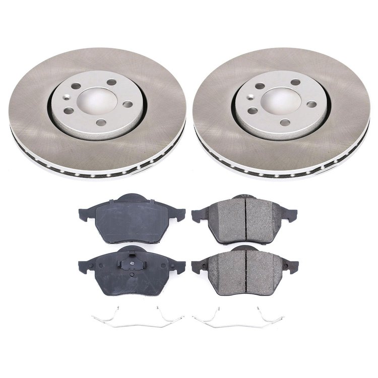 SC5403 Semi-Coated Rotor & Low-Dust Ceramic Brake Pad Kit