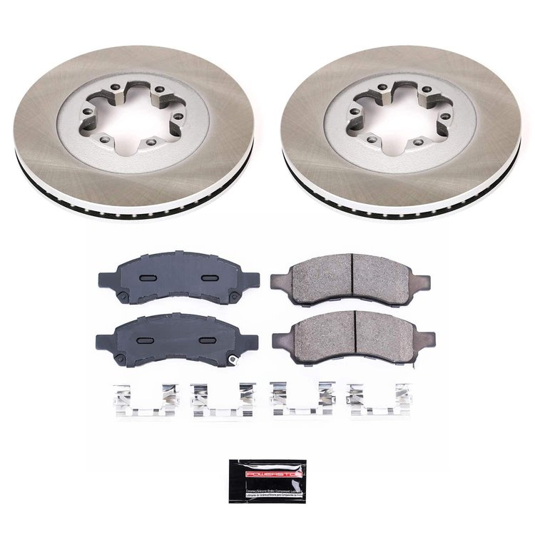 SC5405 Semi-Coated Rotor & Low-Dust Ceramic Brake Pad Kit