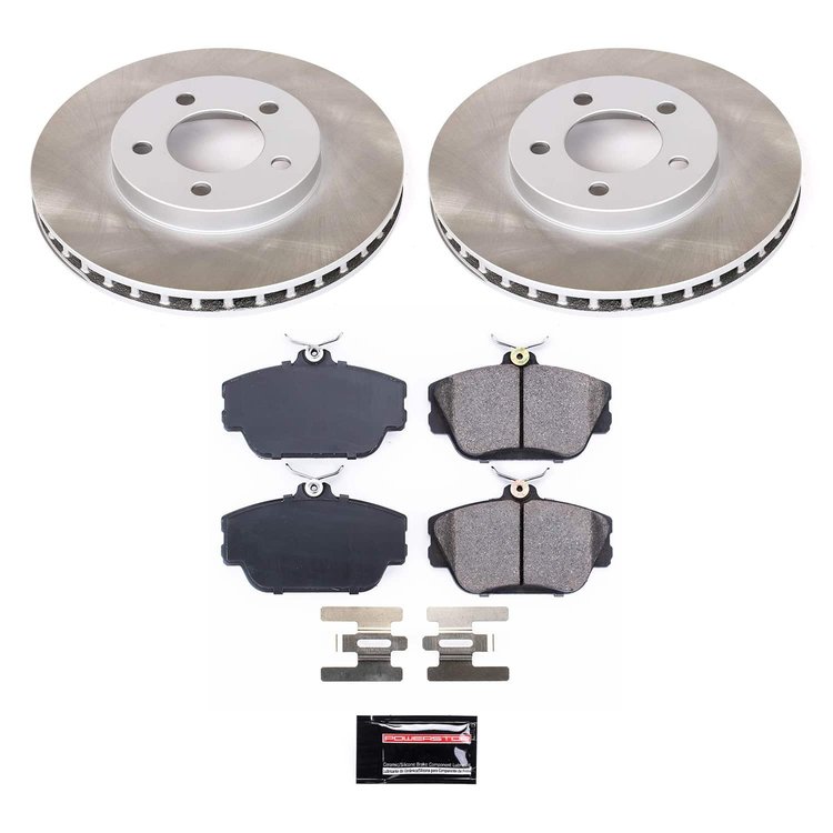 SC5406 Semi-Coated Rotor & Low-Dust Ceramic Brake Pad Kit