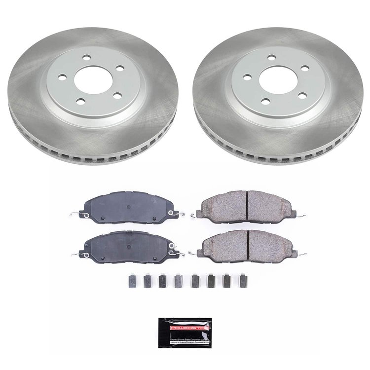SC5407 Semi-Coated Rotor & Low-Dust Ceramic Brake Pad Kit