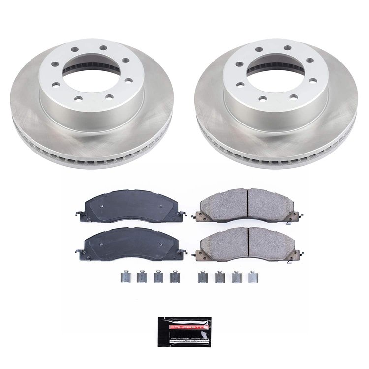 SC5411 Semi-Coated Rotor & Low-Dust Ceramic Brake Pad Kit