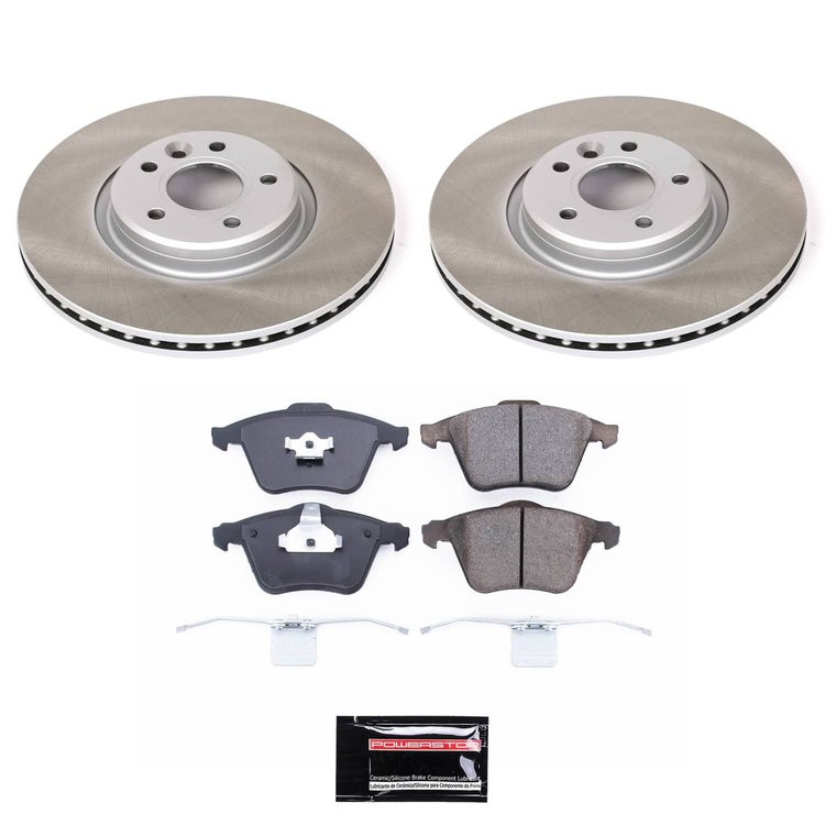 SC5430 Semi-Coated Rotor & Low-Dust Ceramic Brake Pad Kit