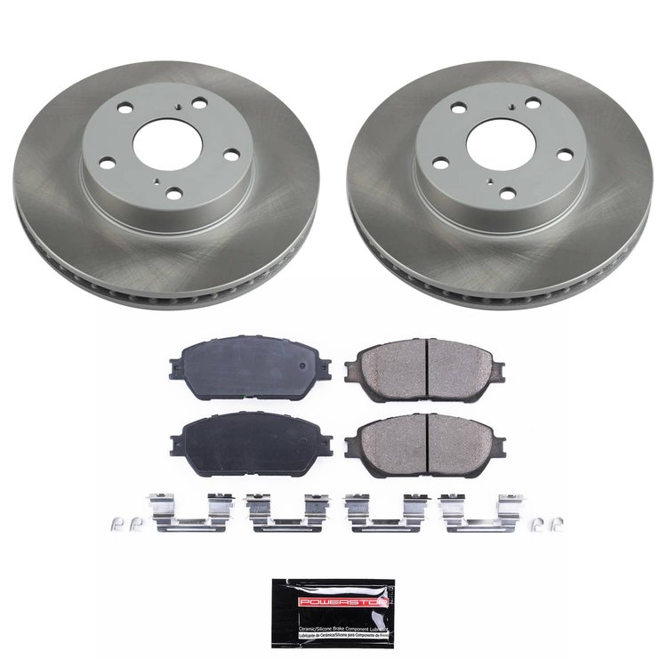 SC5431 Semi-Coated Rotor & Low-Dust Ceramic Brake Pad Kit
