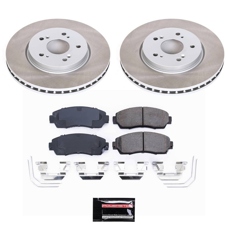 SC5432 Semi-Coated Rotor & Low-Dust Ceramic Brake Pad Kit