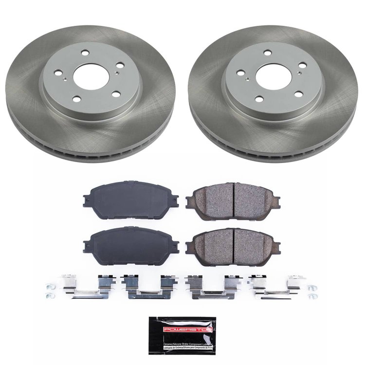 SC5438 Semi-Coated Rotor & Low-Dust Ceramic Brake Pad Kit