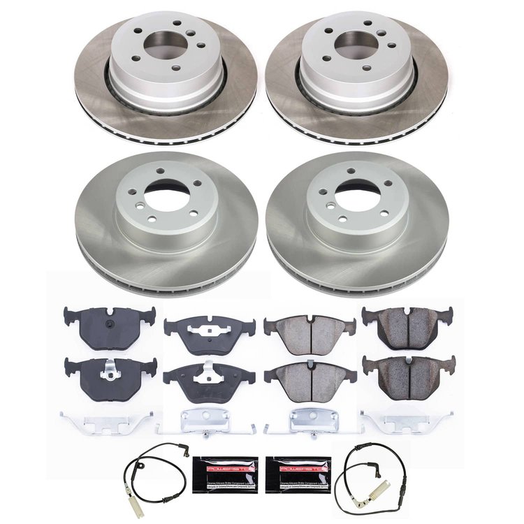 SC5439 Semi-Coated Rotor & Low-Dust Ceramic Brake Pad Kit