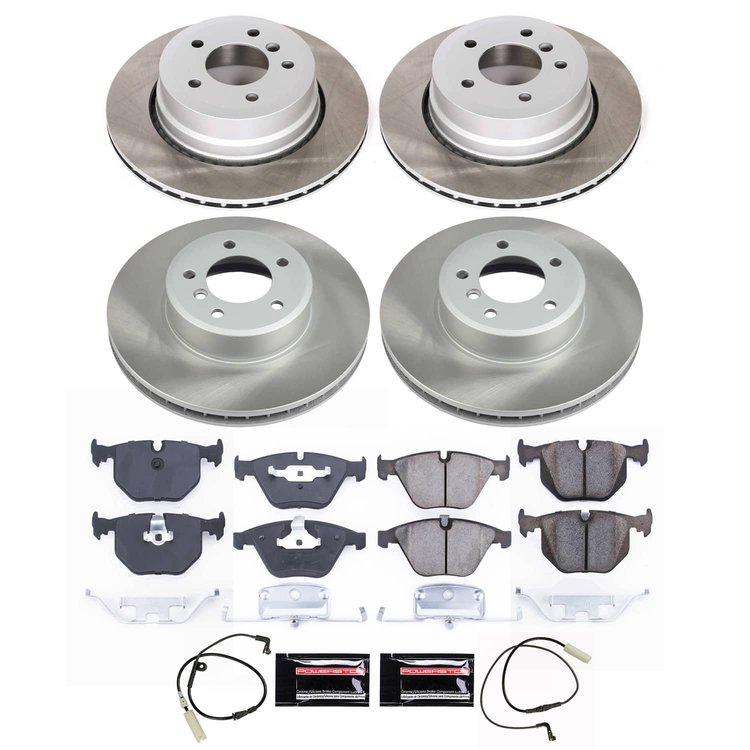 SC5440 Semi-Coated Rotor & Low-Dust Ceramic Brake Pad Kit