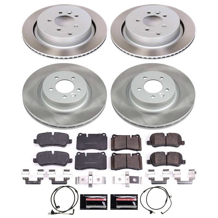 SC5443 Semi-Coated Rotor & Low-Dust Ceramic Brake Pad Kit