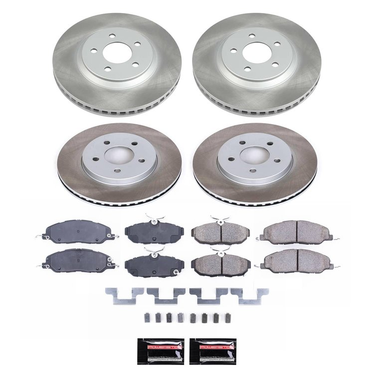 SC5450 Semi-Coated Rotor & Low-Dust Ceramic Brake Pad Kit