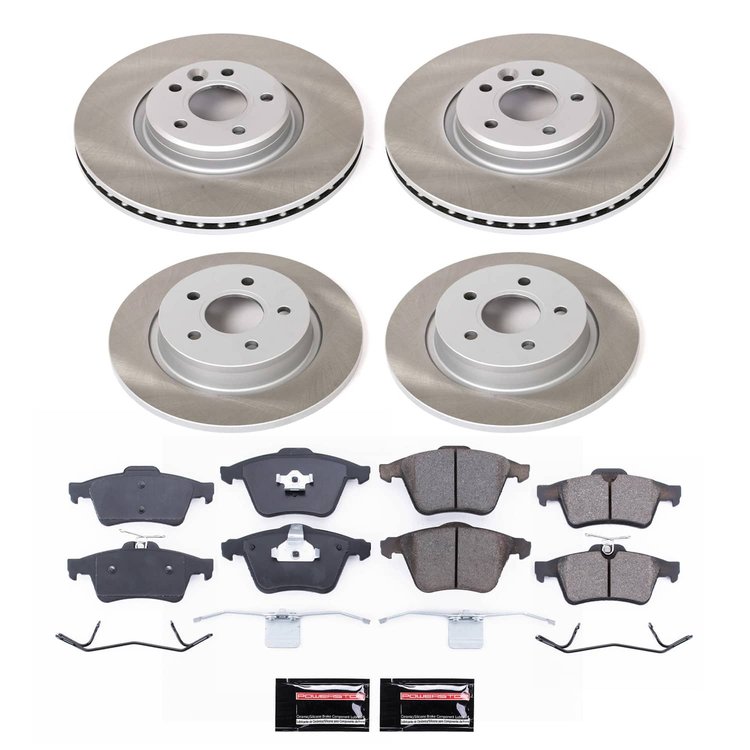 SC5469 Semi-Coated Rotor & Low-Dust Ceramic Brake Pad Kit