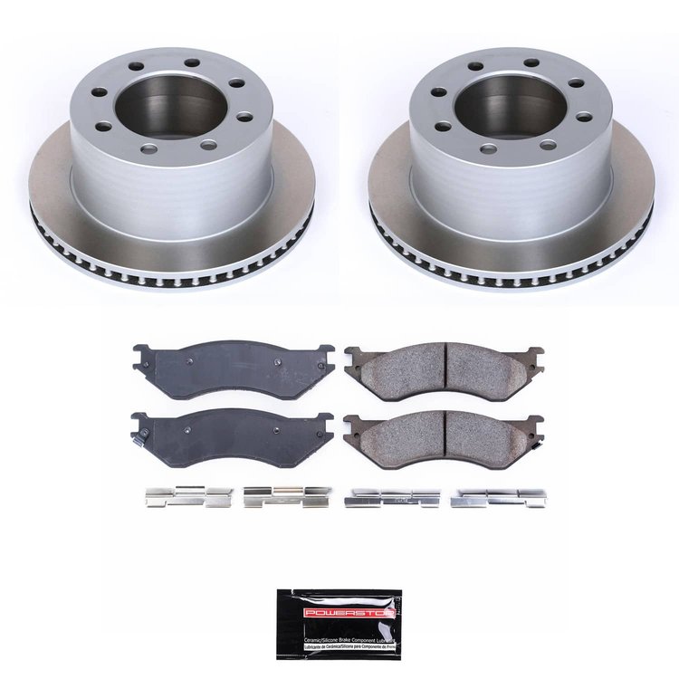 SC5489 Semi-Coated Rotor & Low-Dust Ceramic Brake Pad Kit