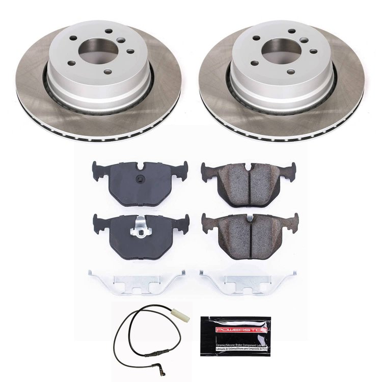 SC5492 Semi-Coated Rotor & Low-Dust Ceramic Brake Pad Kit
